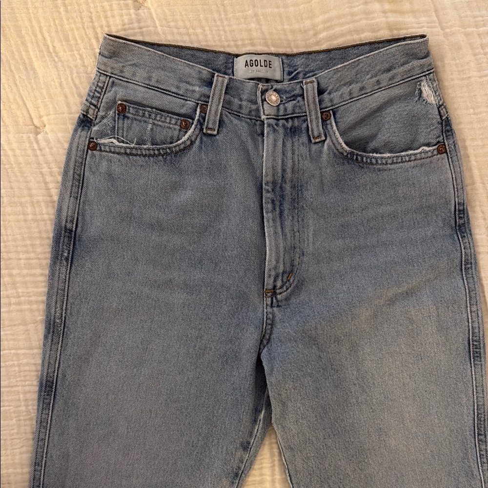 AGOLDE Riley Straight Crop Jeans